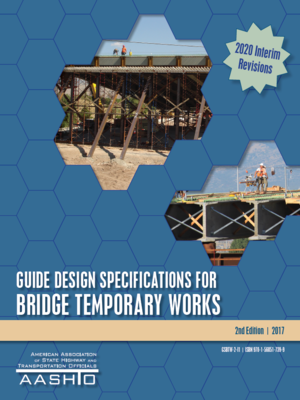cover image of GUIDE DESIGN SPECIFICATIONS FOR BRIDGE TEMPORARY WORKS